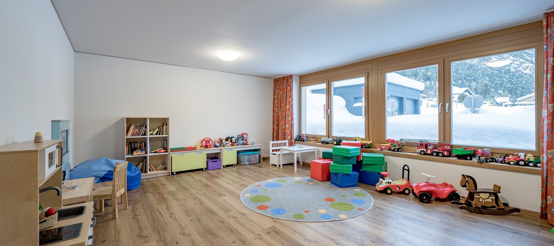 Kinderspielraum im Winter